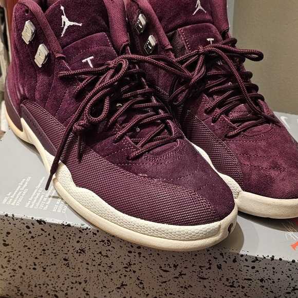 RARE NIKE AIR JORDAN 12 XII retro Bordeaux burgundy...men's size 8. - Picture 2 of 8